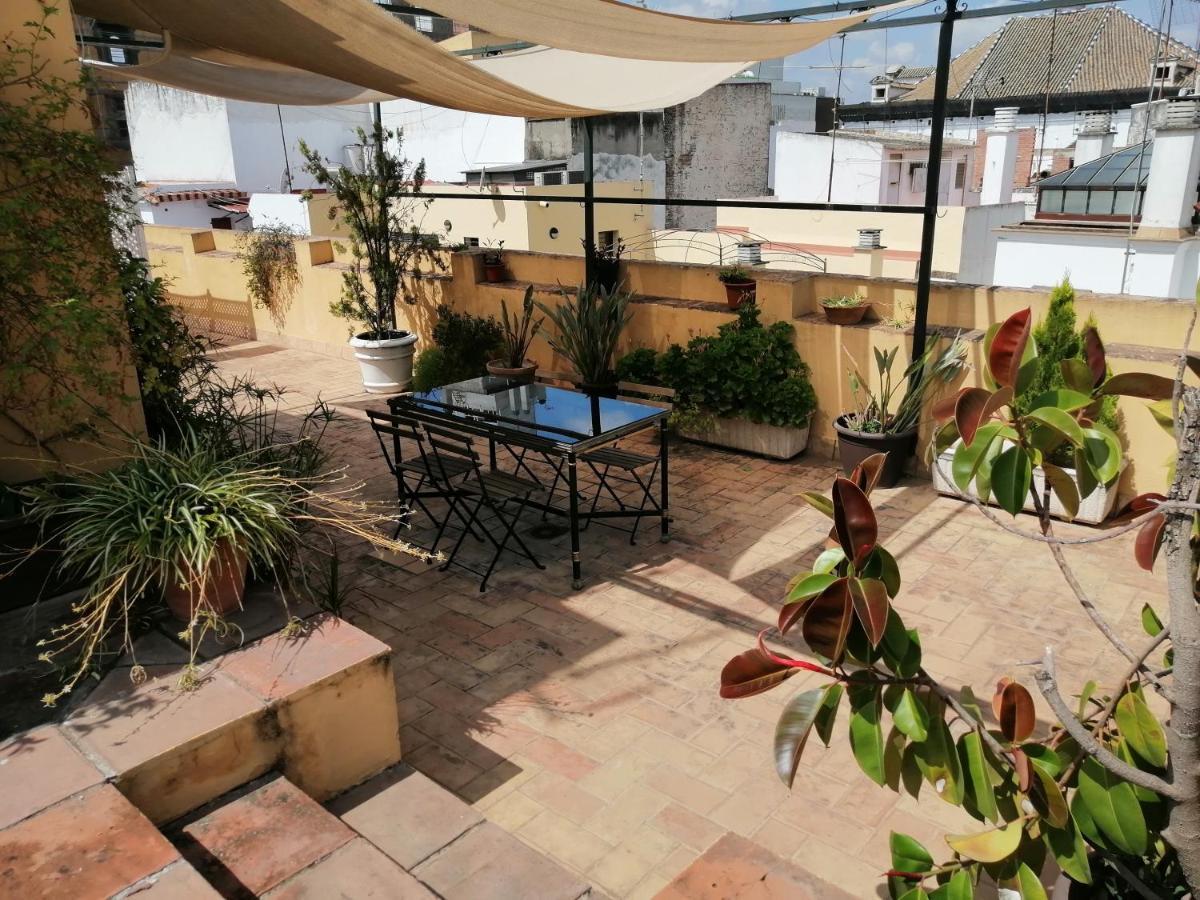 Tourist House Trajano Terraza-Piscina Appartement Sevilla Buitenkant foto