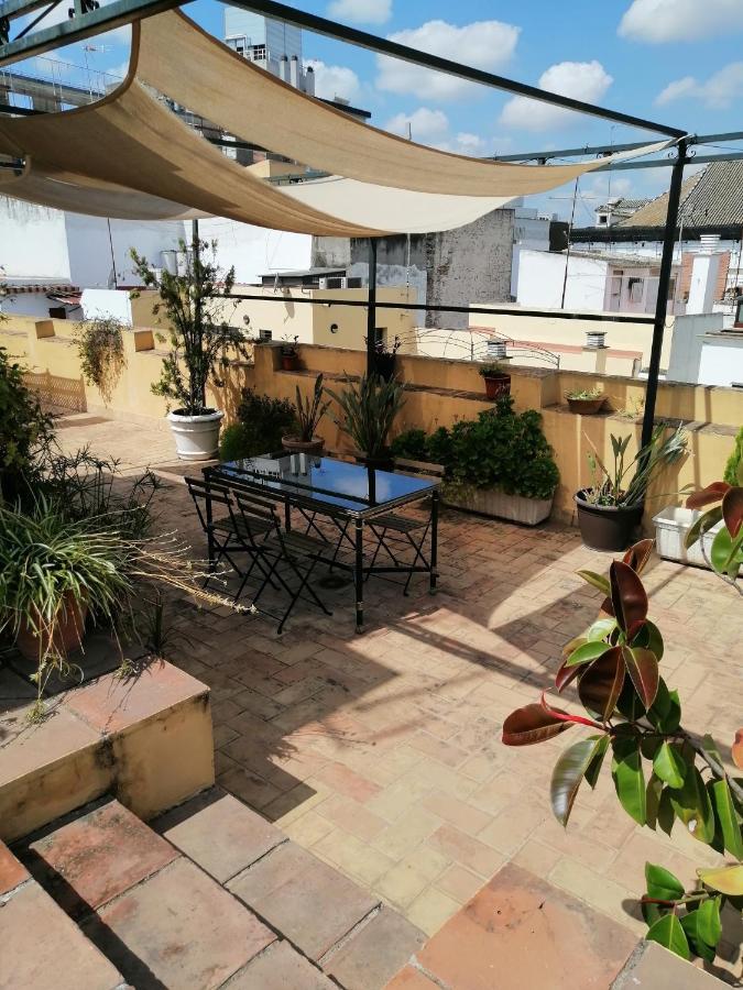 Tourist House Trajano Terraza-Piscina Appartement Sevilla Buitenkant foto